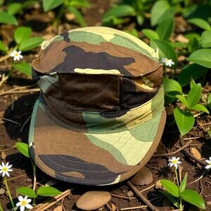 USMC Woodland Camo 8-Point Utility Cover Cap Sekri Industries Medium USGI Hat